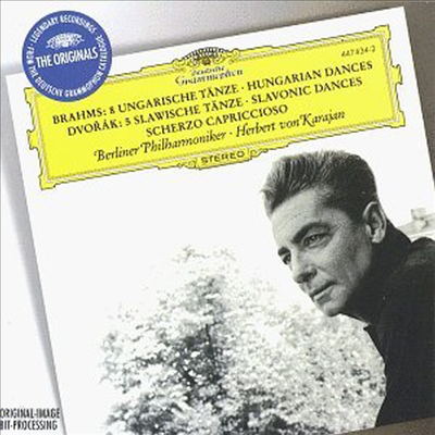 브람스 : 헝가리 무곡 &amp; 드보르작 : 슬라브 무곡, 스케르쪼 카프리치오소 (Brahms : Hungarian Dances &amp; Dvorak : , Slavonic Dances, Scherzo Capriccioso Op. 66)(CD) - Herbert Von Karajan
