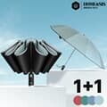 [아일렌](1+1)미스틱 거꾸로 UV차단 LED 손전등 3단 자동 양산겸 우산(4colors)