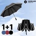 [아일렌](1+1)클라우드 거꾸로 반사띠 3단 자동 우산(3colors)