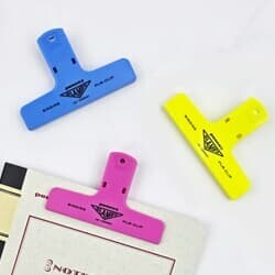 [펜코] 플라스틱 빈티지 클립 Neon