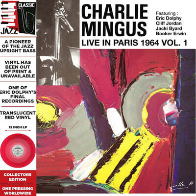 Charlie Mingus (찰스 밍거스) - Live in Paris, 1964 Vol. 1 [레드 컬러 LP]