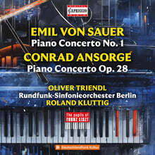 Roland Kluttig 자우어 / 안조르게: 피아노 협주곡 (Sauer: Piano Concerto No.1 / Ansorge: Piano Concerto Op.28)