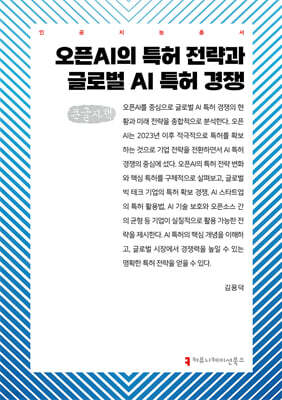 오픈AI의 특허 전략과 글로벌 AI 특허 경쟁 (큰글자책)