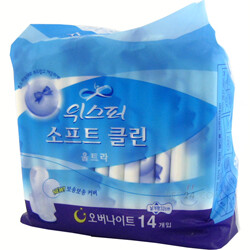 [판매금지]위스퍼 소프트클린 오버나이트 날개(대형) 14P