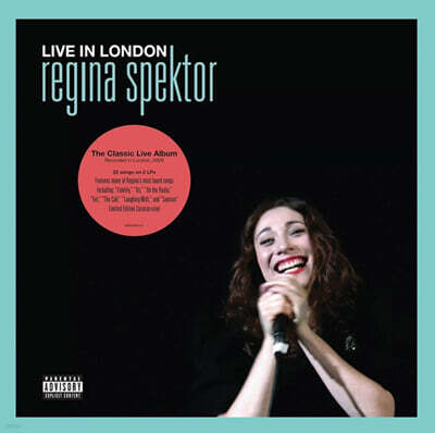 Regina Spektor (레지나 스펙터) - Live in London [투명 블루 컬러 2LP]