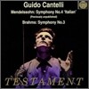 Guido Cantelli 멘델스존: 교향곡 4번 `이탈리아` / 브람스: 교향곡 3번 (Mendelssohn: Symphony No.4 'Italian' / Brahms: Symphony No.3) 귀도 칸텔리