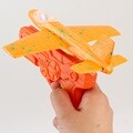 불빛  미니 글라이더 슈팅건/야외놀이 DIY 만들기 고무줄 동력 폼비행기 날리기