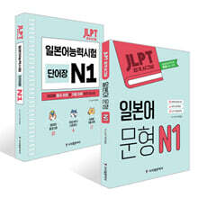 JLPT 합격시그널 일본어 문형 N 1 + JLPT 합격 시그널 단어장 N 1 세트