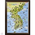 우리나라지도 (150조각/PLP290/액자포함/21x28.5cm)
