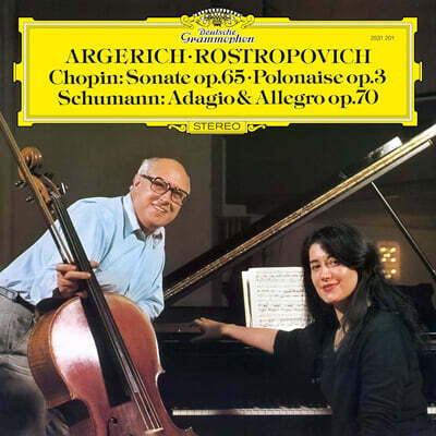 Mstislav Rostropovich / Martha Argerich 쇼팽: 첼로 소나타 / 슈만: 아다지오와 알레그로 (Chopin: Cello Sonata / Schumann: Adagio and Allegro) [LP]