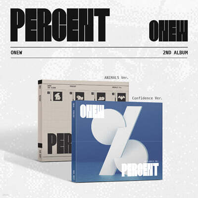 온유 (ONEW) - 2집 : PERCENT [Digipack Ver.][2종 중 1종 랜덤발송]