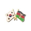 한국-케냐 국기 교차 뱃지