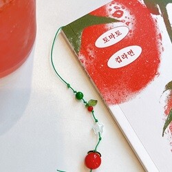 ★무료박스포장★비즈 책갈피 끈갈피 만들기 토마토 DIY 초등 학생 만들기 키트 세트