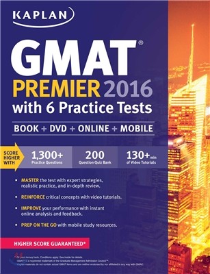 Kaplan GMAT Premier 2016 with 6 Practice Tests