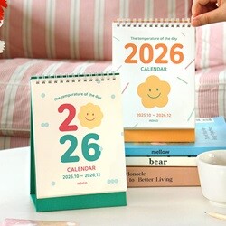 2026 오늘의 온도 탁상 달력 (25년 10월~26년 12월, 데스크 캘린더)