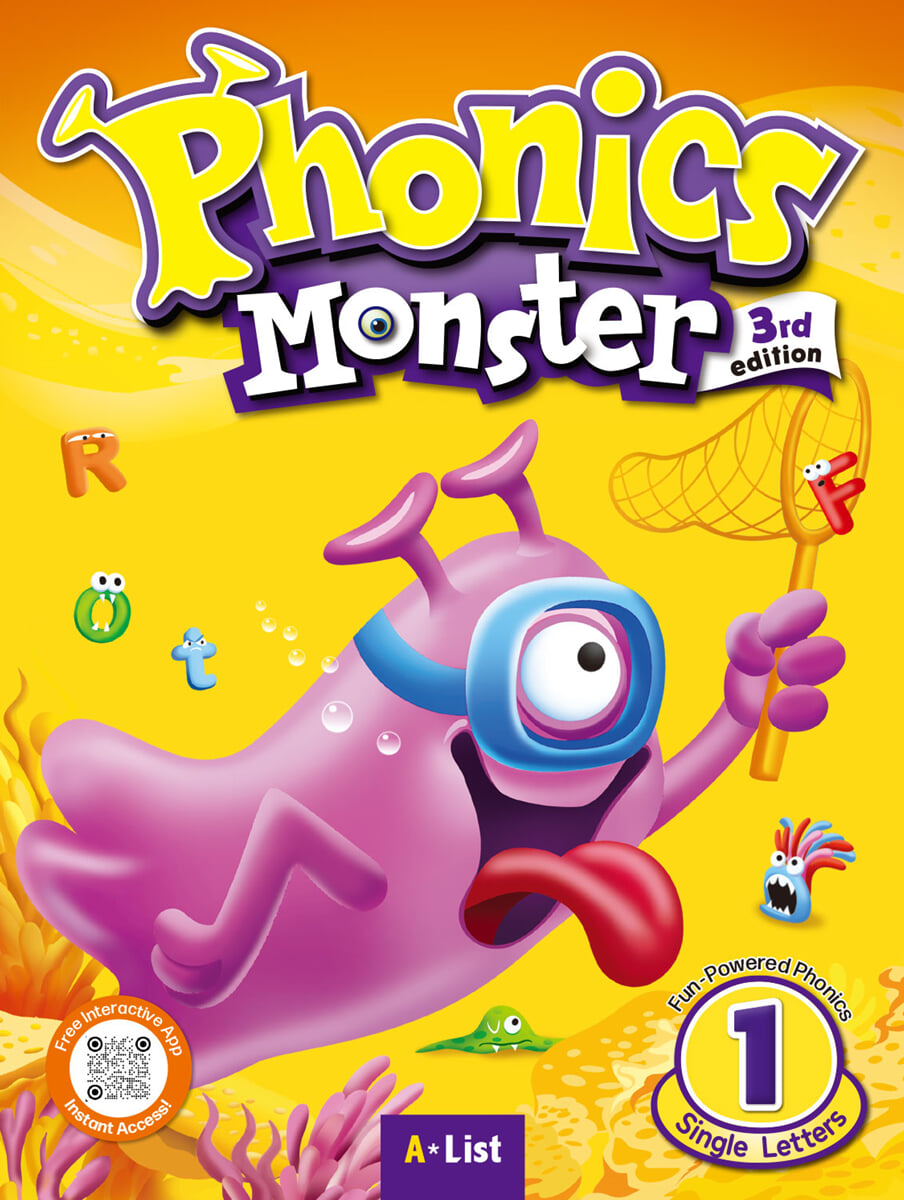 Phonics Monster 1 : Student Book, 3/E (with App)