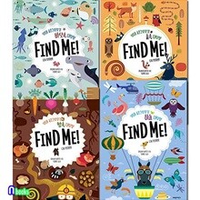 생태 숨은그림찾기 나를 찾아봐 4권 세트/바닷속 대탐험+숲속+땅속+하늘 대탐험 FIND ME!/파란자전거