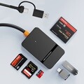 라디온 RUH-420CA 6in2 USB3.0 Type-C USB-A SD TF 메모리스틱듀오 CF카드 허브 멀티카드리더기