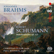 Christian Euler / Paul Rivinius 브람스 / 슈만: 비올라와 피아노를 위한 작품 (Brahms: Sonatas, Op. 120 arr. Viola / Schumann: Marchenbilder, Op. 113) [SACD Hybrid]