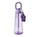 블러썸 트라이탄 오볼텀블러 600ml 퍼플 빨대 물병 물통 꽃 키링