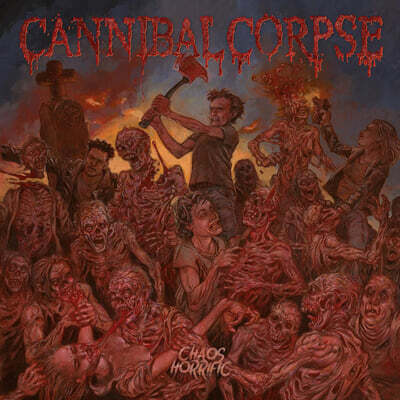 Cannibal Corpse (카니발 콥스) - Chaos Horrific [블루 스모크 컬러 LP]