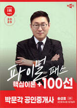 2025 박문각 공인중개사 송성호 파이널 패스 100선 2차 공인중개사법·중개실무