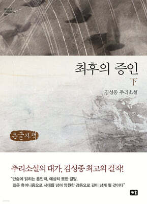 최후의 증인 하 (큰글자책)
