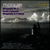 모르안: 바이올린 협주곡, 광시곡 2번 (Moeran: Violin Concerto, Rhapsody No.2)(CD) - John Georgiadis