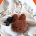 잠자는 미피 얼굴 키링/굿즈 멜라니 토끼 인형 가방고리 열쇠고리 장식