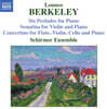 Schirmer Ensemble 레녹스 버클리: 현악 모음집 (Lennox Berkeley: Sonatina for Violin and Piano Op.17, Duo for Cello and Piano Op.101b)