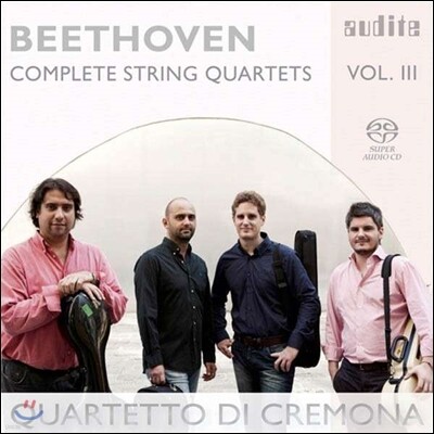 Quartetto Di Cremona 베토벤: 현악 사중주 3집 - 4번 7번 `라주모프스키` (Beethoven: Complete String Quartets Vol.3)