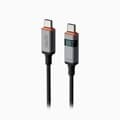 엑토 C to C 100W LED 디스플레이 스크린 데이터 전송 고속 충전 케이블 블랙 TC-56