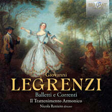 Nicola Reniero 레그렌치: 발레와 쿠랑트 (Legrenzi: Balletti e Correnti)