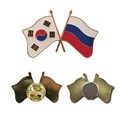 한국-러시아 국기교차 뱃지