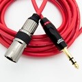HDTOP 국산 5.5 스테레오 TO XLR 수 마이크 케이블 레드 7M HT-TP1867