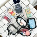투명 미니 10cm 인형 파우치 키링 [8종 10cm인형 보관 사각 원형 백 PVC 화장품 가방 꾸미기 고리형 템]