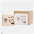 [SNOWCAT] WOOD STAMP-SORRY