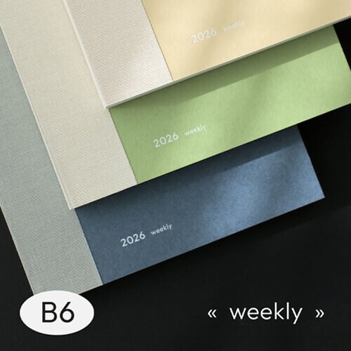 [날짜형] 2026 에피소드 위클리 저널 B6 (PVC 커버 포함)