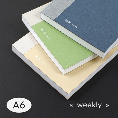 [날짜형] 2026 에피소드 위클리 저널 A6 (PVC 커버 포함)