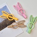 무광 컬러 앞머리 집게핀 세트 유아 키즈 헤어핀 토끼 레빗 메탈 잔머리 옆머리핀