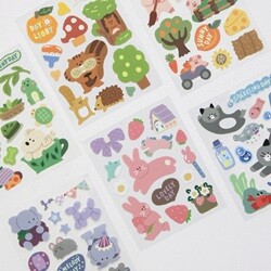 꾸꾸 스티커 ver.8 6장 세트