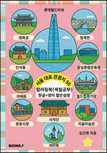서울 대표 관광지 50 컬러링북 (한글+영어 짧은 설명)