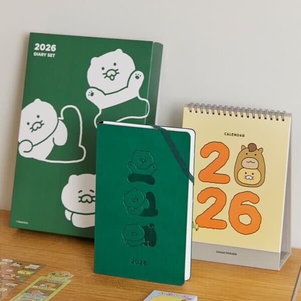 2026 다이어리 세트 그린_춘식이