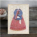 FT3002-2 연하장,축하카드,감사카드,생일카드,수공예카드,복주머니,한복카드,전통카드,외국인선물,미니카드,새해카드
