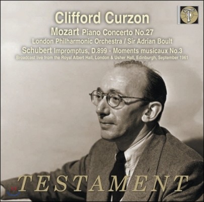 Clifford Curzon 모차르트: 피아노 협주곡 27번 / 슈베르트: 즉흥곡, 악흥의 순간 3번 (Mozart: Piano Concerto No. 27 / Schubert: 4 Impromptus, Moments Musicaux No.3)