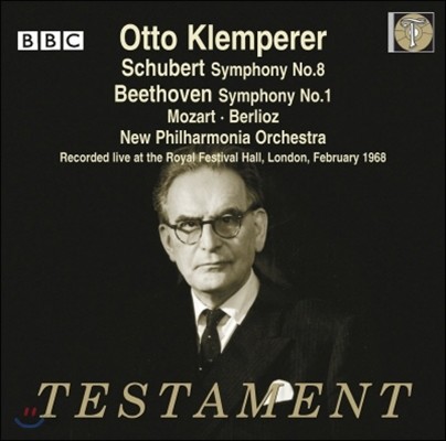 Otto Klemperer 슈베르트: 교향곡 8번 &#39;미완성&#39; / 베토벤: 교향곡 1번 (Schubert: Symphony No.8 &#39;Unfinished&#39; / Beethoven: Symphony No.1)