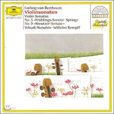 Yehudi Menuhin / Wilhelm Kempff 베토벤: 바이올린 소나타 &#39;봄&#39;, &#39;크로이처&#39; (Beethoven: Violin Sonatas No.5 &#39;Spring&#39;, No.9 &#39;Kreutzer&#39;)