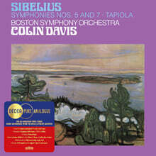 Colin Davis 시벨리우스: 교향곡 5번 7번 (Sibelius: Symphonies Nos. 5 &amp; 7) [2LP]