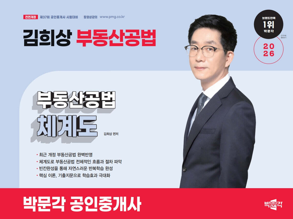 2026 박문각 공인중개사 김희상 부동산공법 체계도