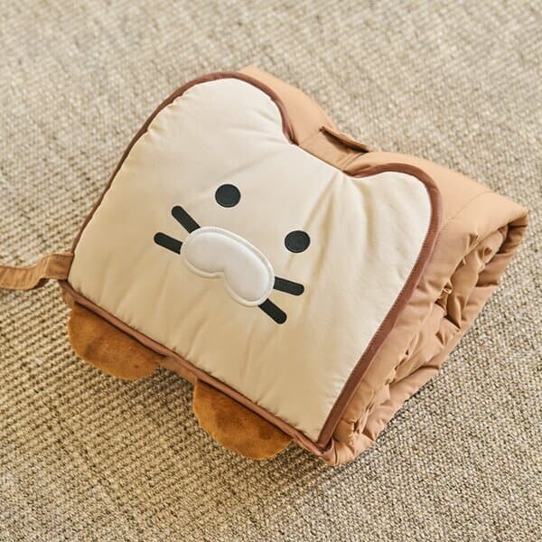 브레드 접이식 패딩 담요_춘식이